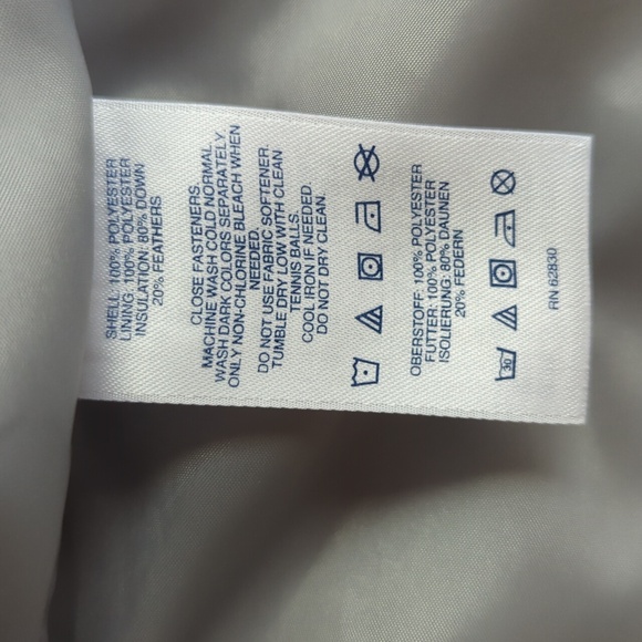 Lands' End Down Feathers Insulated Vest XL Gray Grey - Picture 7 of 14